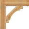 Ekena Millwork Merced Block Rough Sawn Bracket w/ Offset Brace, Western Red Cedar, 8"W x 30"D x 30"H BKT0806X30X30MRC05RWR - alternate 2